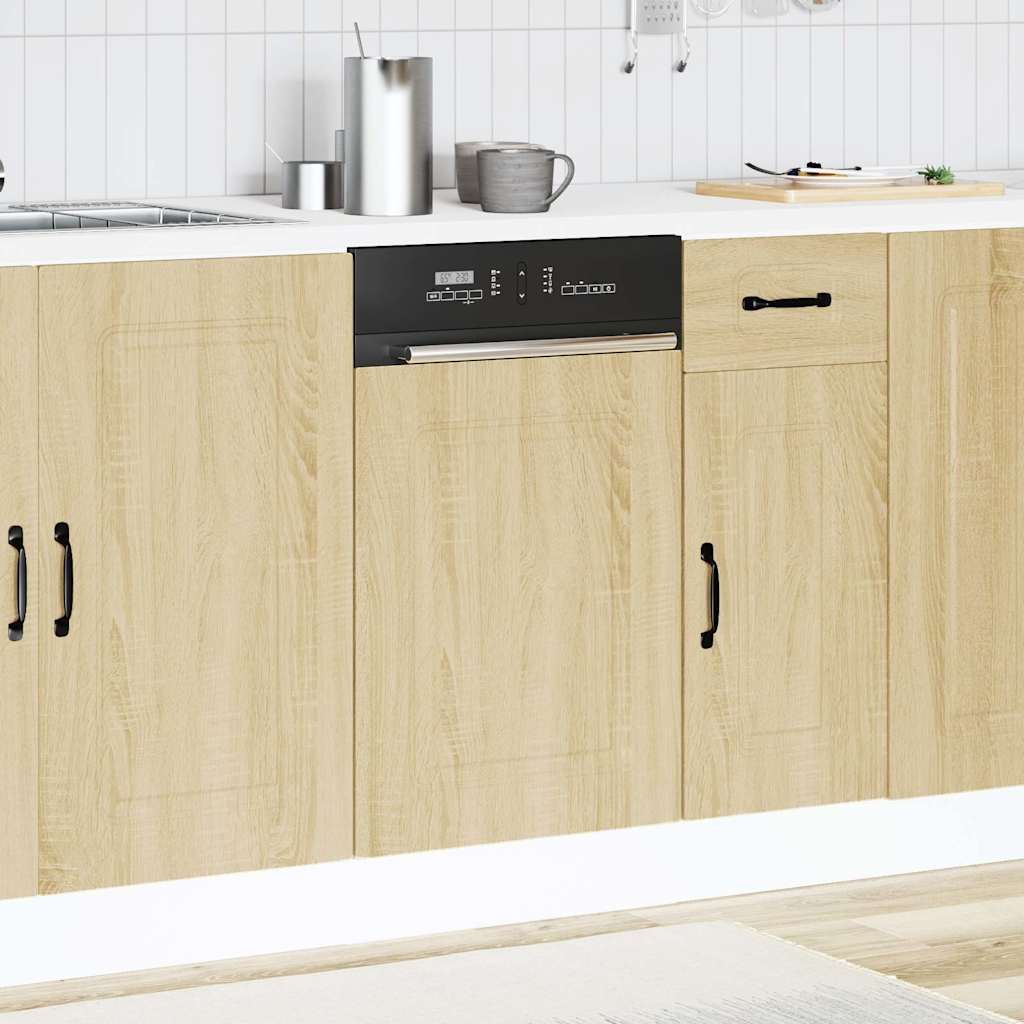vidaXL Geschirrspülerblende Kalmar Sonoma-Eiche 45x1,5x57 cm