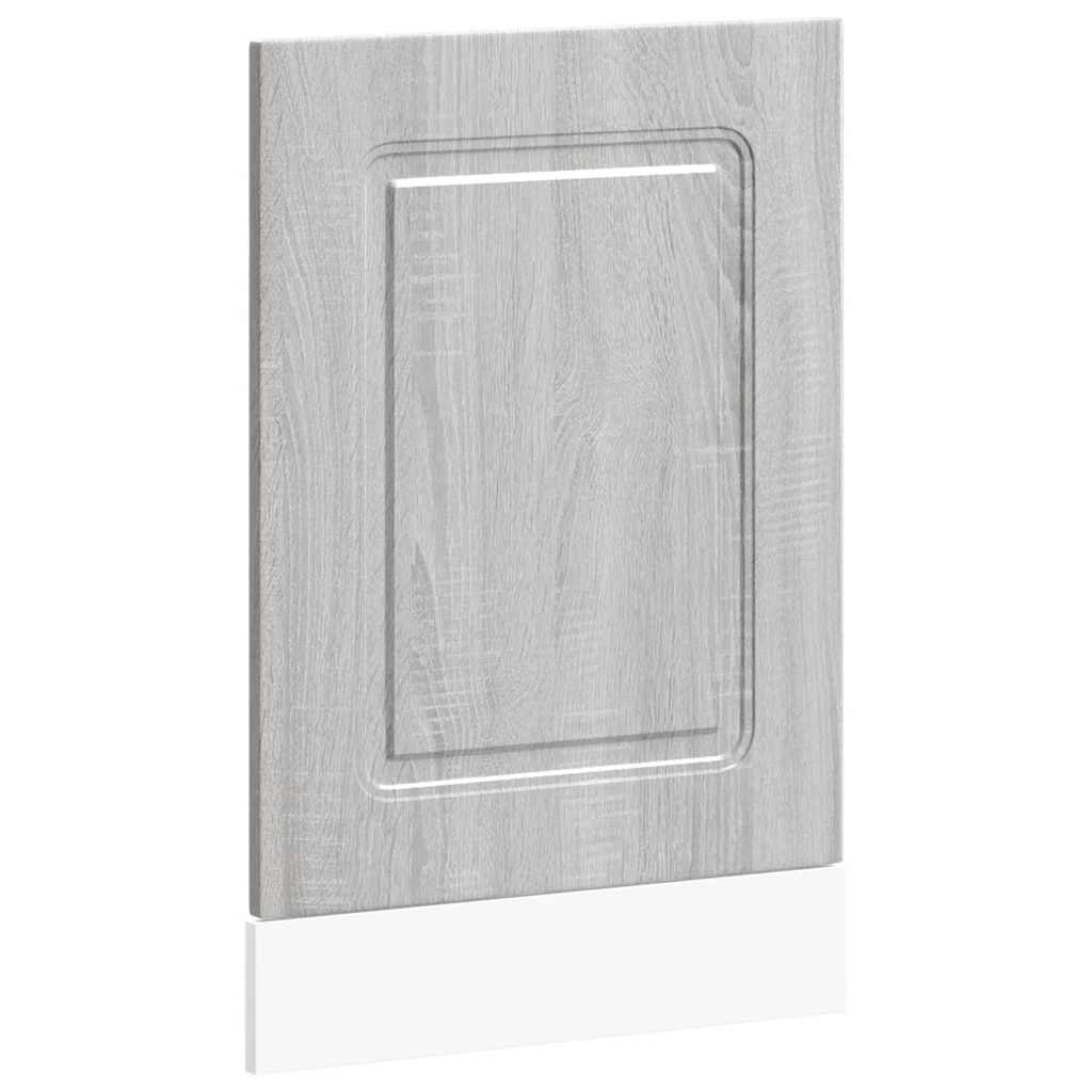 vidaXL Geschirrspülerblende Kalmar Grau Sonoma 45x1,5x57 cm