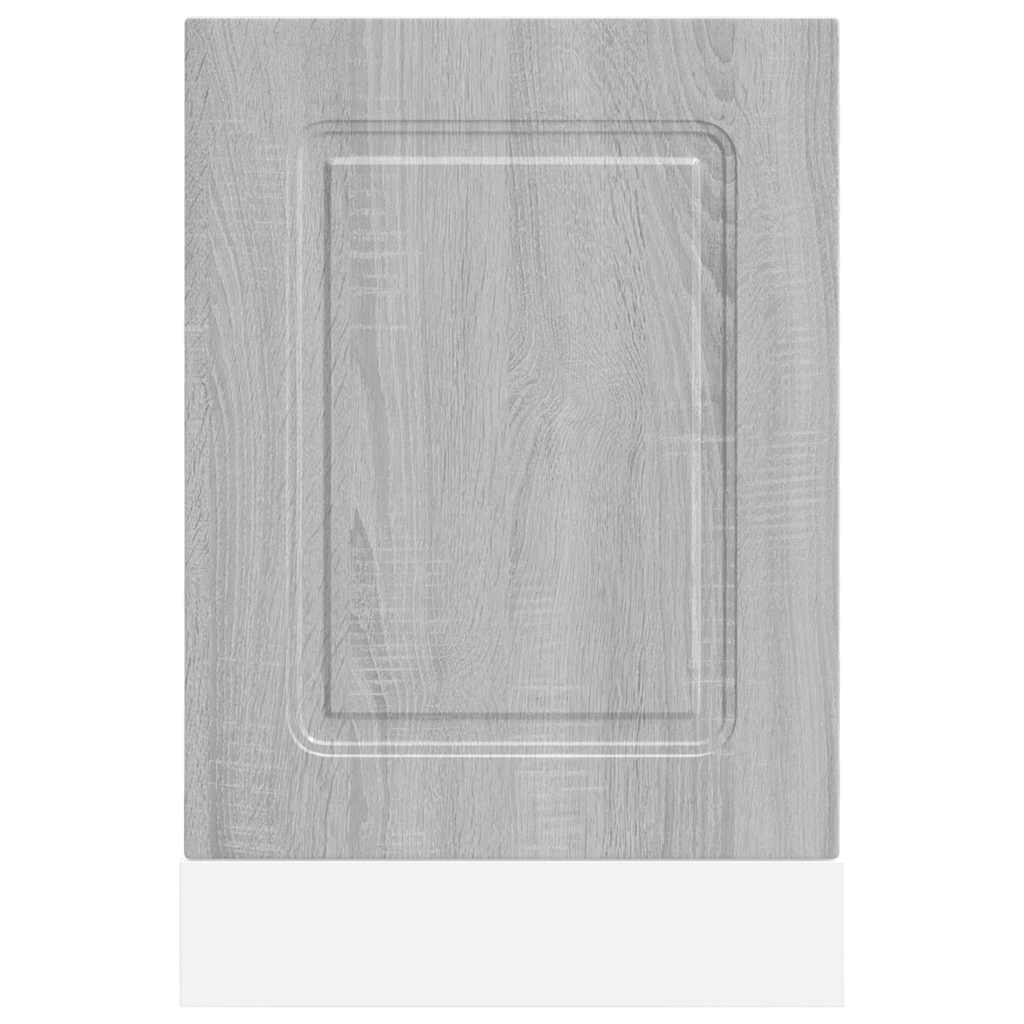 vidaXL Geschirrspülerblende Kalmar Grau Sonoma 45x1,5x57 cm