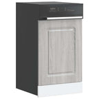 vidaXL Geschirrspülerblende Kalmar Grau Sonoma 45x1,5x57 cm