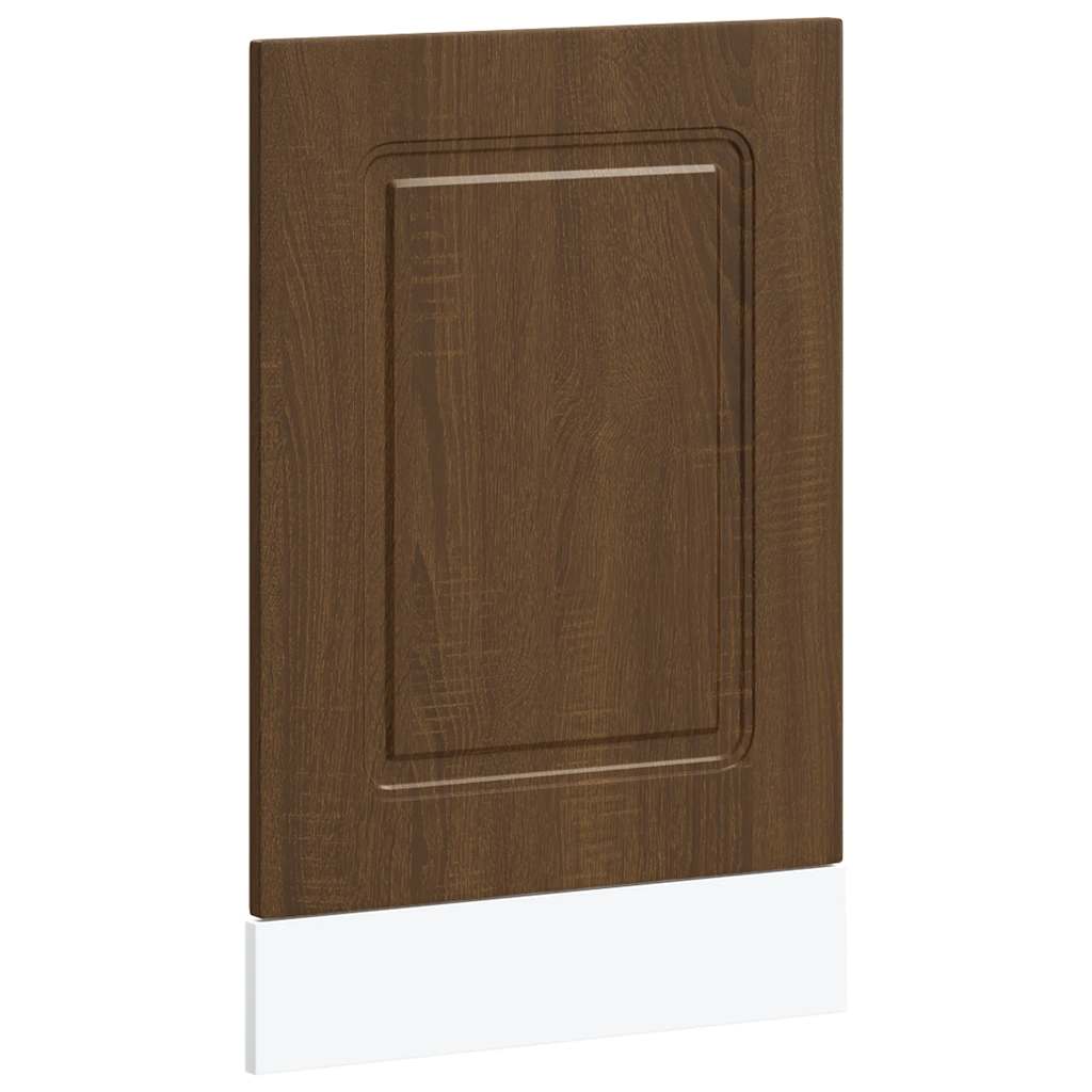 vidaXL Geschirrspülerblende Kalmar Braun Eichen-Optik 45x1,5x57 cm