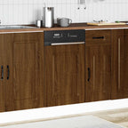vidaXL Geschirrspülerblende Kalmar Braun Eichen-Optik 45x1,5x57 cm