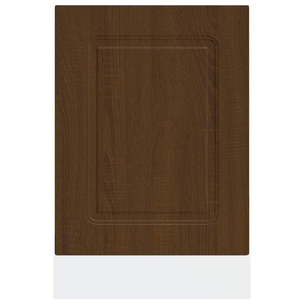vidaXL Geschirrspülerblende Kalmar Braun Eichen-Optik 45x1,5x57 cm