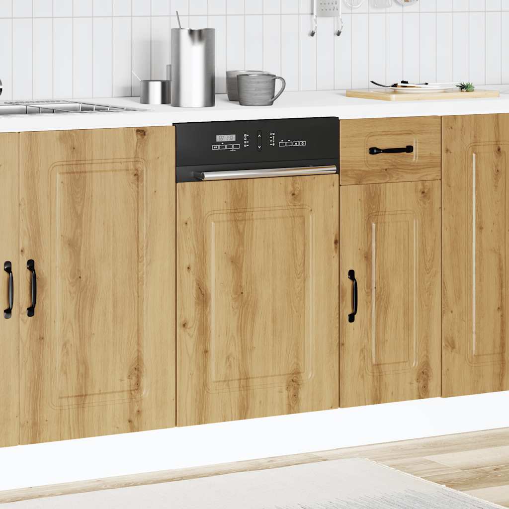 vidaXL Geschirrspülerblende Kalmar Artisan-Eiche 45x1,5x57 cm
