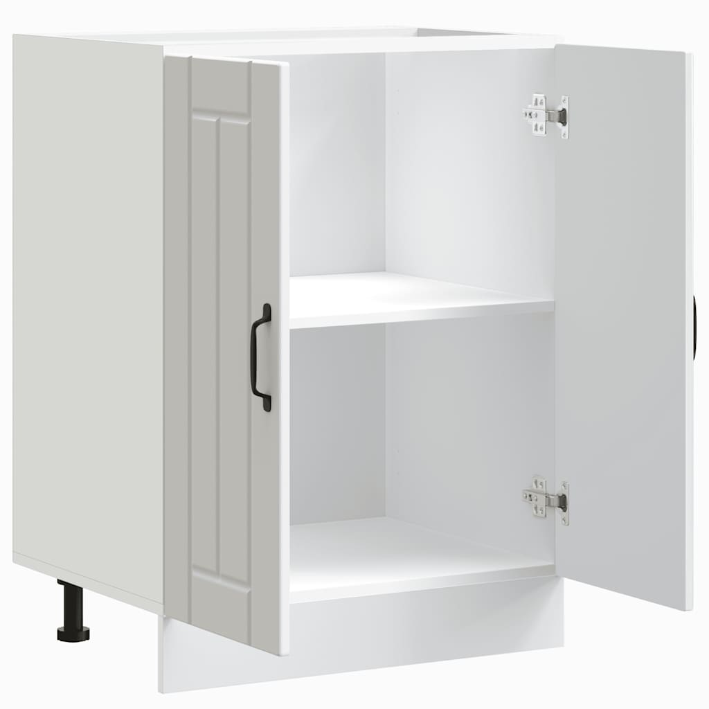vidaXL Spülenunterschrank Lucca Weiß Holzwerkstoff