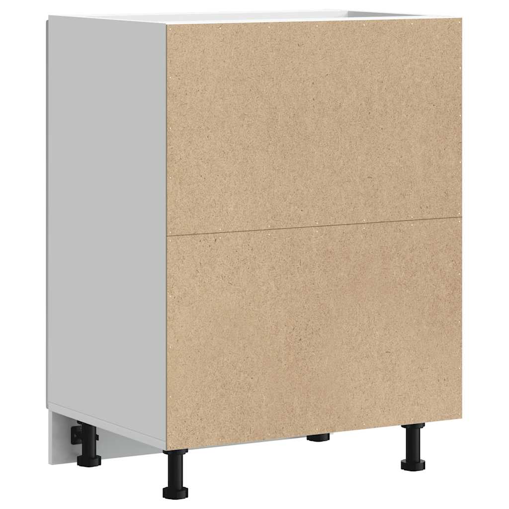 vidaXL Spülenunterschrank Lucca Weiß Holzwerkstoff