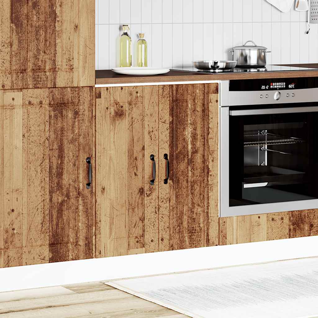 vidaXL Spülenunterschrank Lucca Altholz-Optik Holzwerkstoff