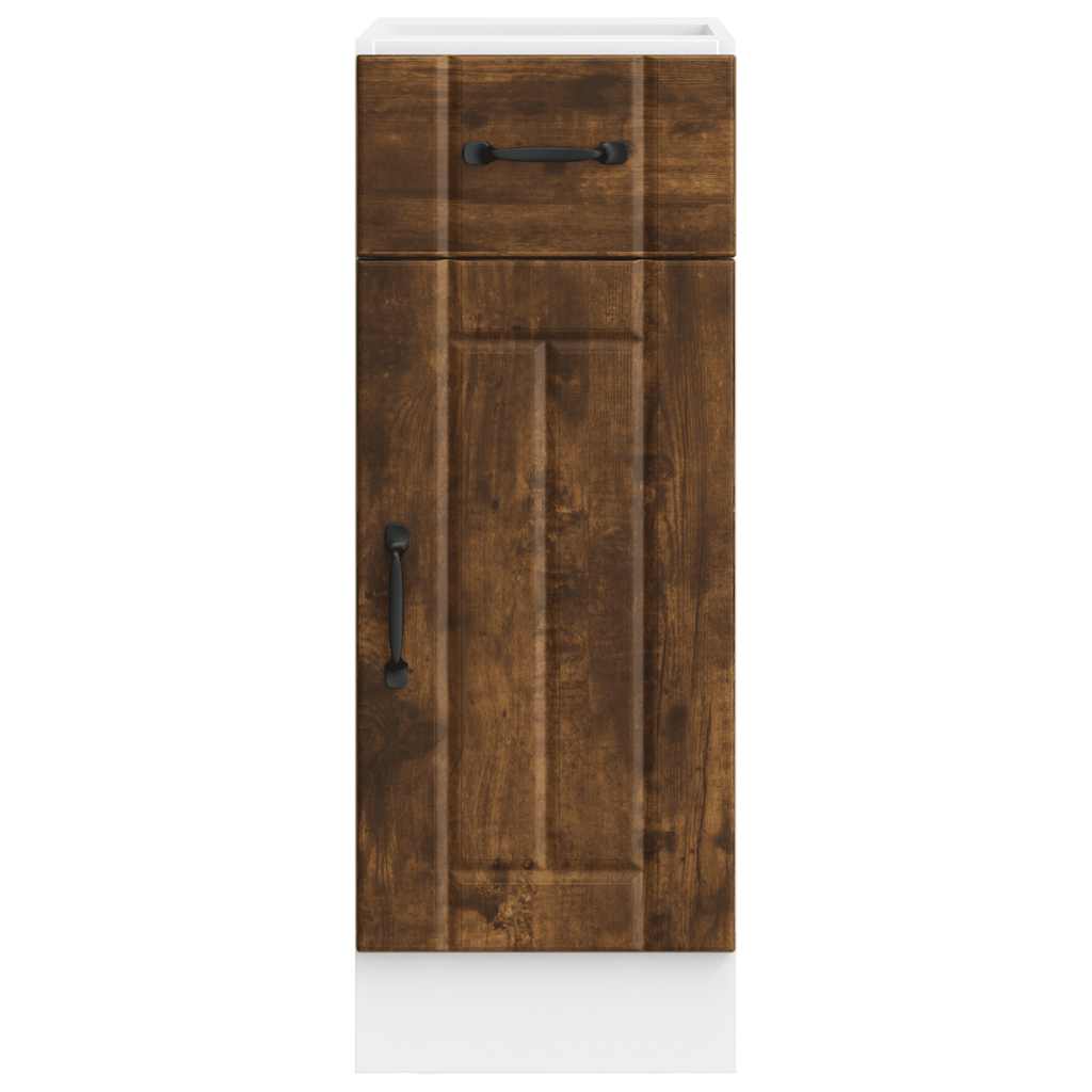vidaXL Küchen-Unterschrank Lucca Räuchereiche Holzwerkstoff