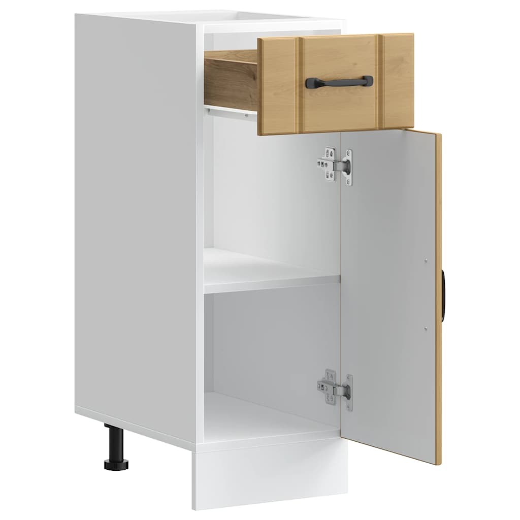 vidaXL Küchen-Unterschrank Lucca Artisan-Eiche Holzwerkstoff