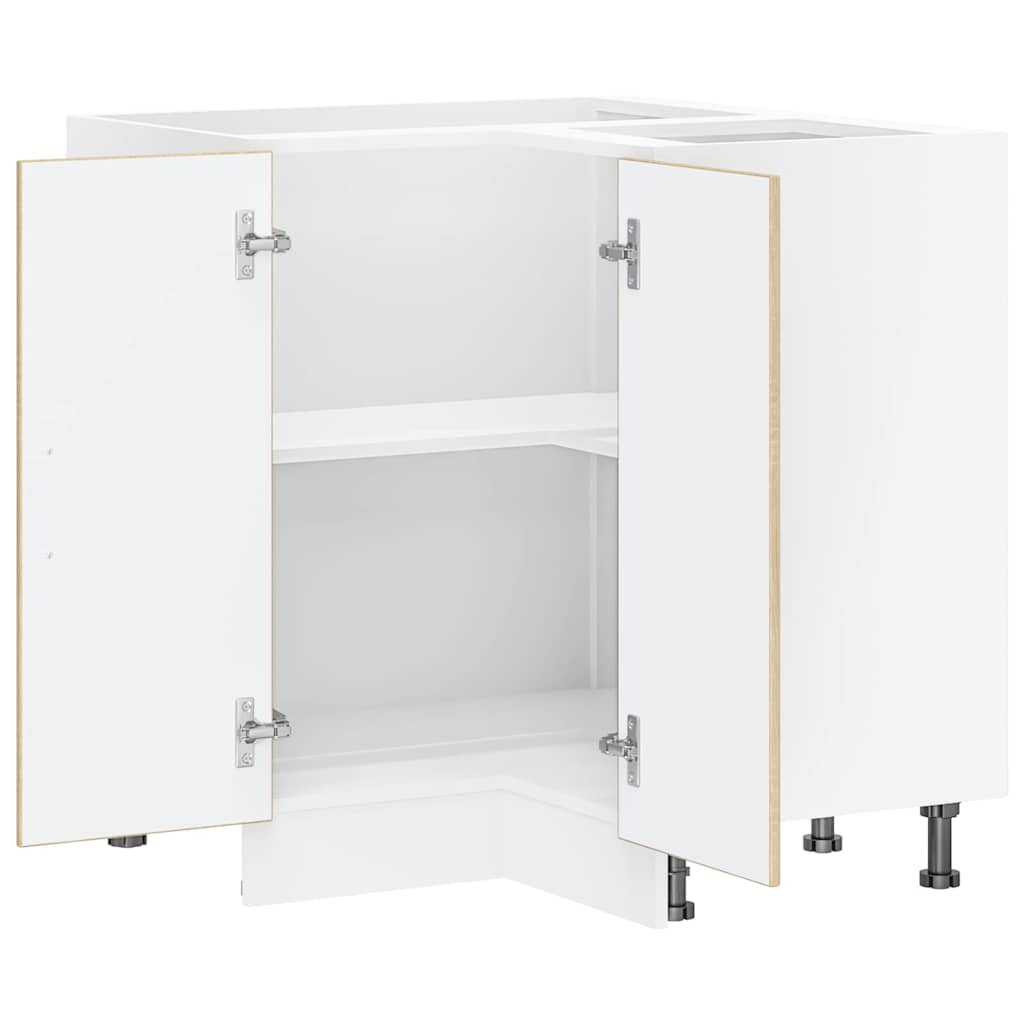vidaXL Küchen-Eckunterschrank Lucca Sonoma-Eiche Holzwerkstoff