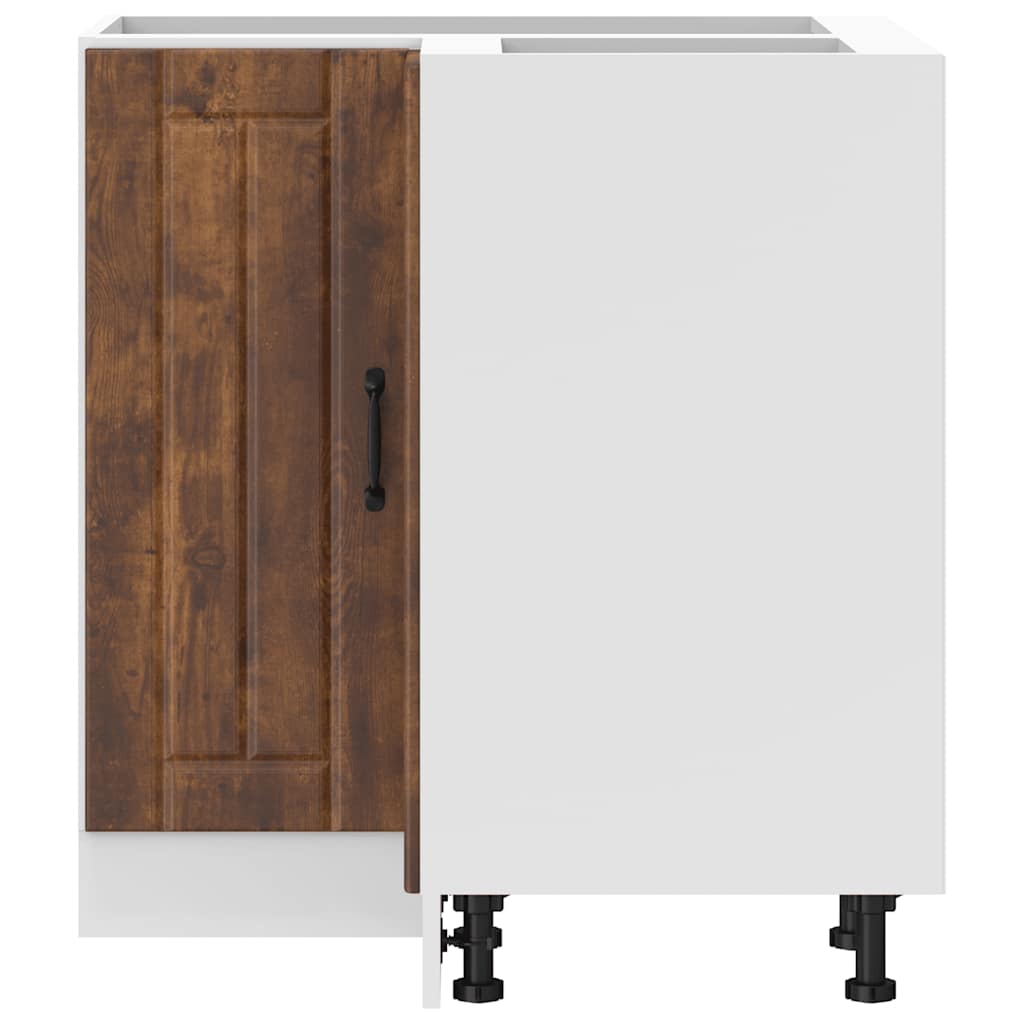 vidaXL Küchen-Eckunterschrank Lucca Räuchereiche Holzwerkstoff