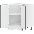 vidaXL Küchen-Eckunterschrank Lucca Braun Eichen-Optik Holzwerkstoff