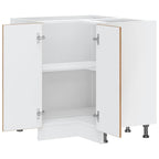 vidaXL Küchen-Eckunterschrank Lucca Altholz-Optik Holzwerkstoff