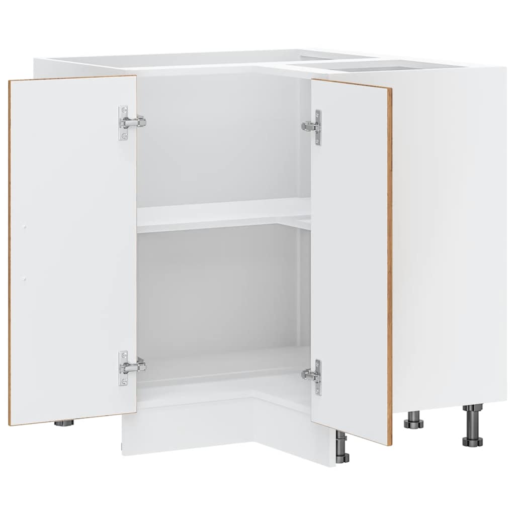 vidaXL Küchen-Eckunterschrank Lucca Altholz-Optik Holzwerkstoff