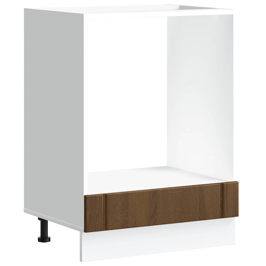 vidaXL Herdumbauschrank Lucca Braun Eichen-Optik Holzwerkstoff