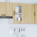 vidaXL Küchen-Hängeschrank mit Glastür Lucca Sonoma-Eiche