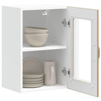 vidaXL Küchen-Hängeschrank mit Glastür Lucca Sonoma-Eiche