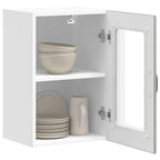 vidaXL Küchen-Hängeschrank mit Glastür Lucca Grau Sonoma