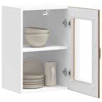 vidaXL Küchen-Hängeschrank mit Glastür Lucca Altholz-Optik