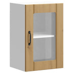 vidaXL Küchen-Hängeschrank mit Glastür Lucca Artisan-Eiche