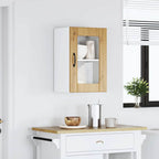 vidaXL Küchen-Hängeschrank mit Glastür Lucca Artisan-Eiche