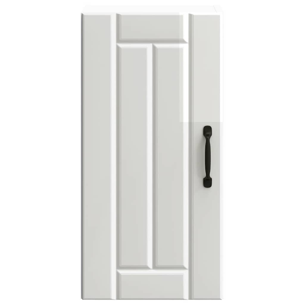 vidaXL Küchen-Hängeschrank Lucca Hochglanz-Weiß Holzwerkstoff