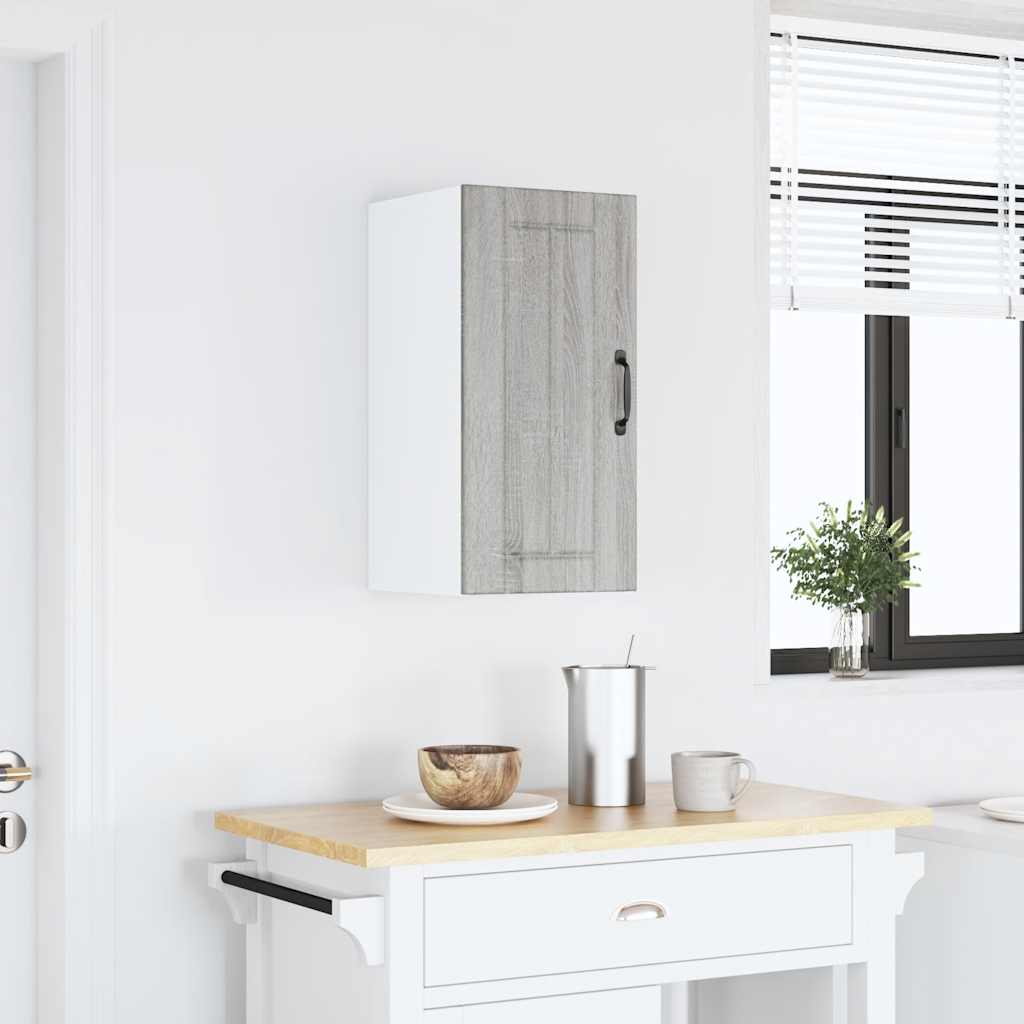 vidaXL Küchen-Hängeschrank Lucca Grau Sonoma Holzwerkstoff