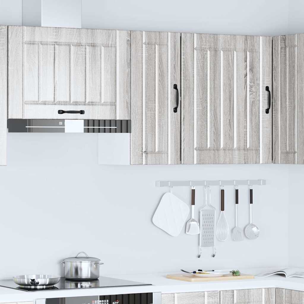 vidaXL Küchen-Hängeschrank Lucca Grau Sonoma Holzwerkstoff