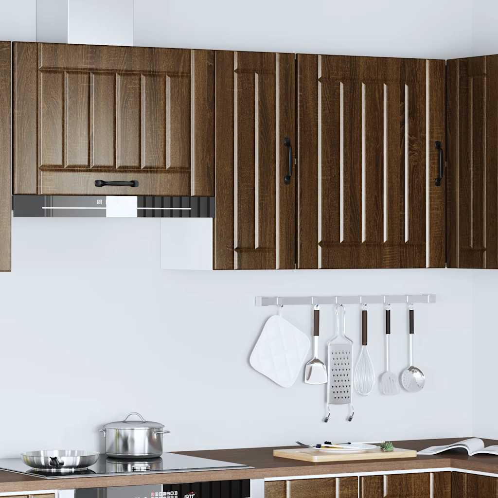 vidaXL Küchen-Hängeschrank Lucca Braun Eichen-Optik Holzwerkstoff