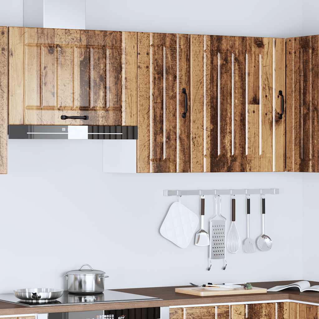 vidaXL Küchen-Hängeschrank Lucca Altholz-Optik Holzwerkstoff