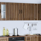vidaXL Küchen-Hängeschränke 2 Stk. Lucca Braun Eichen-Optik Holzwerkstoff