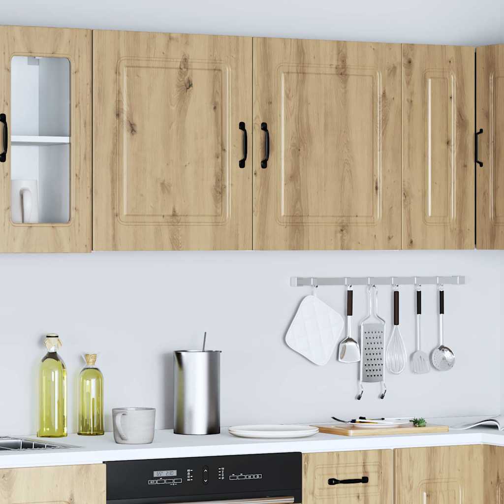 vidaXL Küchen-Hängeschränke 2 Stk. Lucca Artisan-Eiche Holzwerkstoff