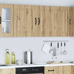vidaXL Küchen-Hängeschränke 2 Stk. Lucca Artisan-Eiche Holzwerkstoff