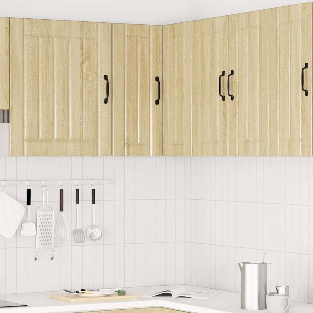 vidaXL Küchen-Eckhängeschrank Lucca Sonoma-Eiche Holzwerkstoff