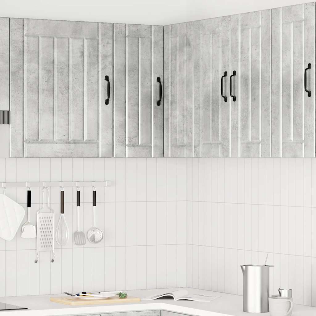 vidaXL Küchen-Eckhängeschrank Lucca Betongrau Holzwerkstoff