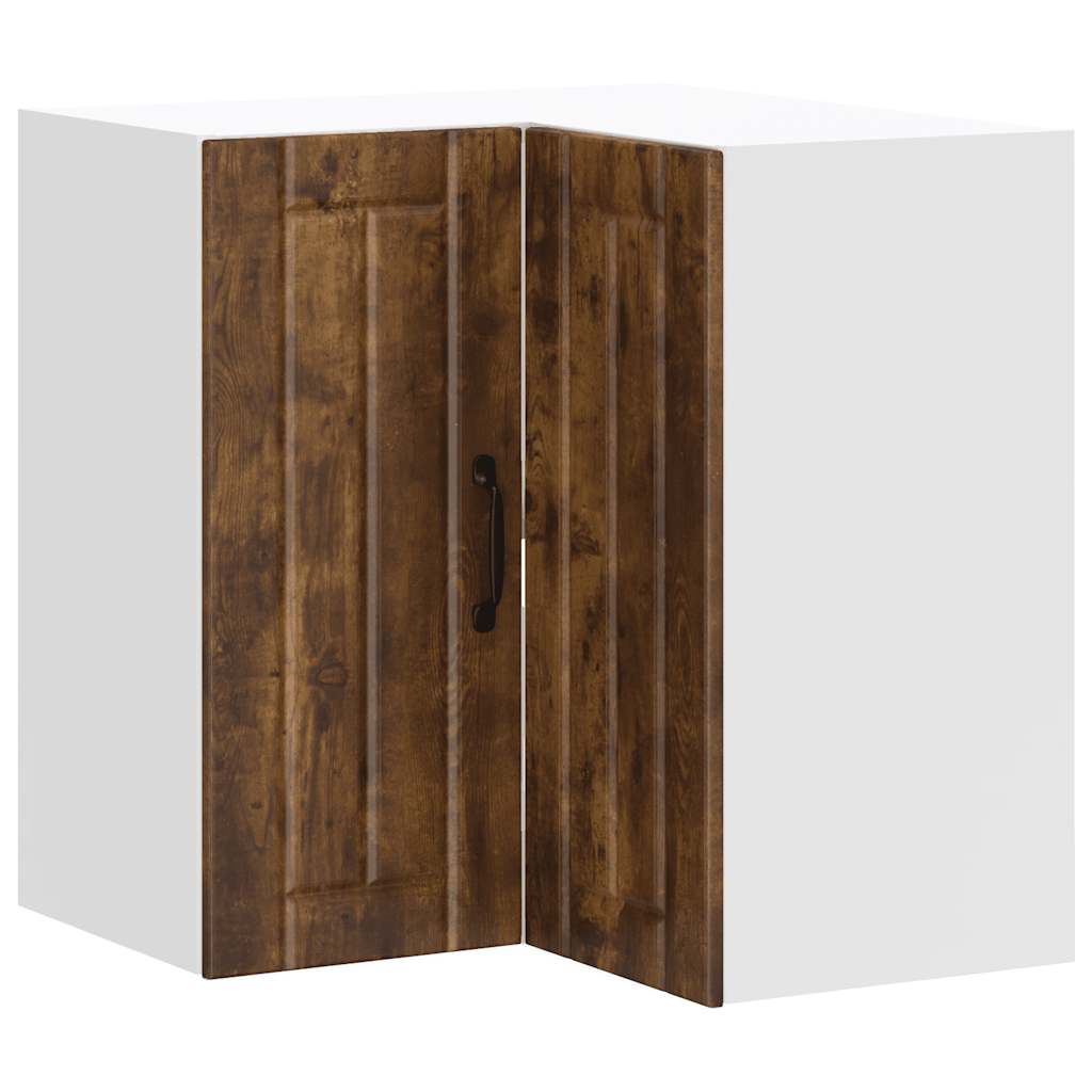 vidaXL Küchen-Eckhängeschrank Lucca Räuchereiche Holzwerkstoff