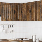 vidaXL Küchen-Eckhängeschrank Lucca Räuchereiche Holzwerkstoff