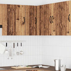 vidaXL Küchen-Eckhängeschrank Lucca Altholz-Optik Holzwerkstoff