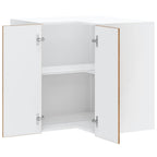 vidaXL Küchen-Eckhängeschrank Lucca Altholz-Optik Holzwerkstoff