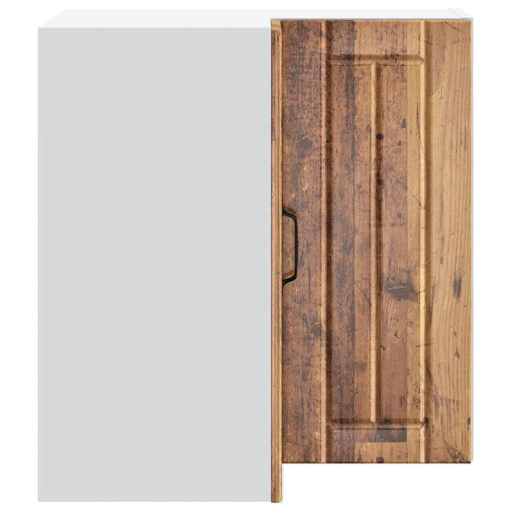 vidaXL Küchen-Eckhängeschrank Lucca Altholz-Optik Holzwerkstoff