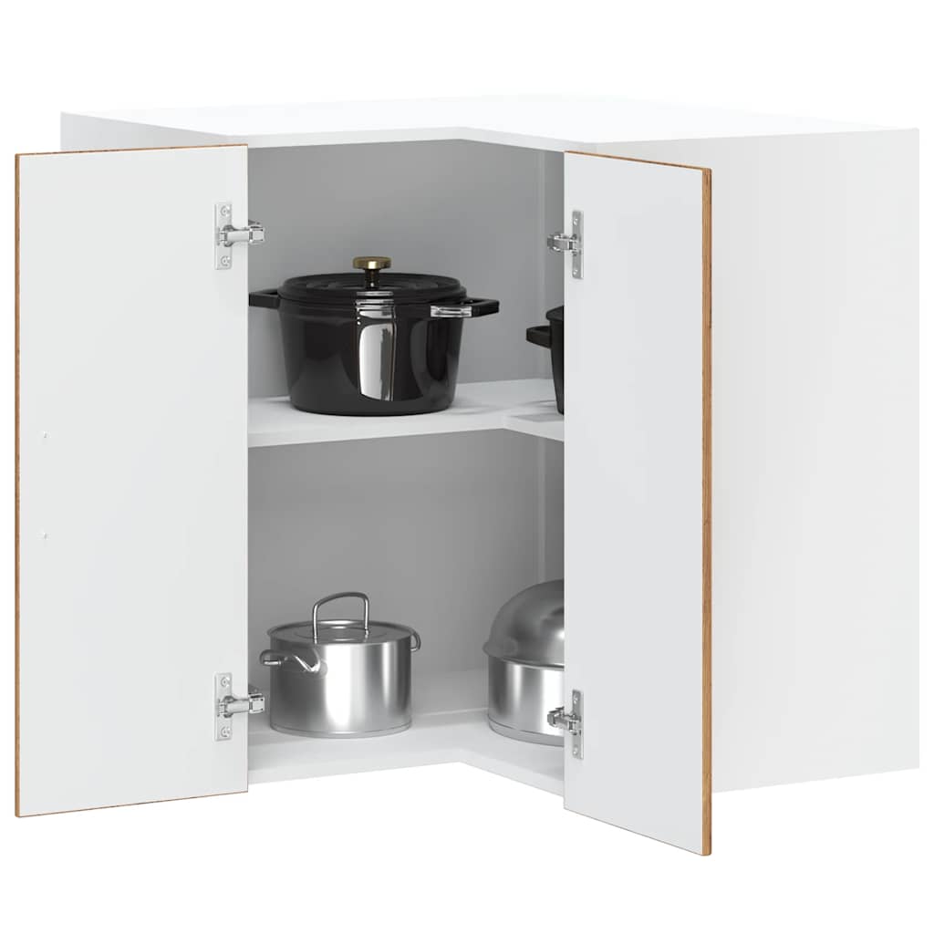 vidaXL Küchen-Eckhängeschrank Lucca Altholz-Optik Holzwerkstoff
