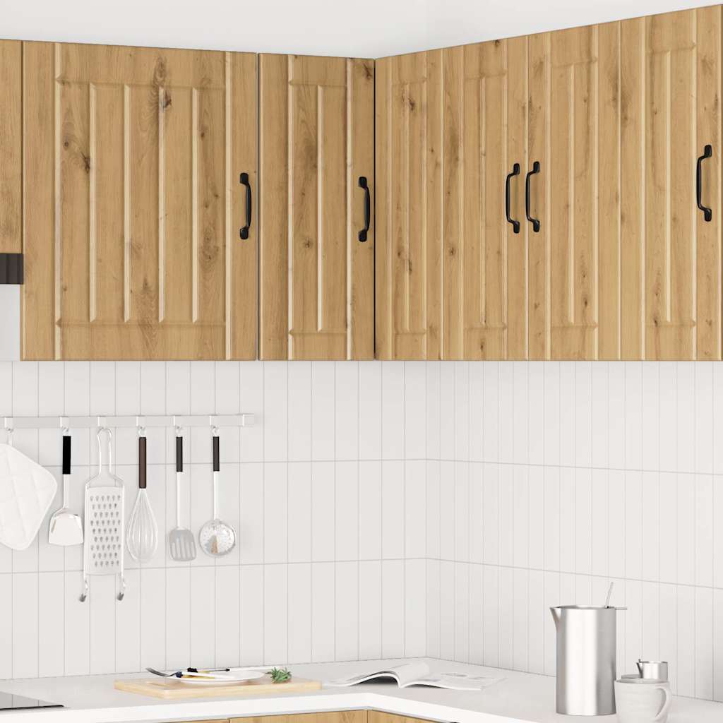 vidaXL Küchen-Eckhängeschrank Lucca Artisan-Eiche Holzwerkstoff