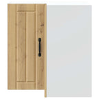 vidaXL Küchen-Eckhängeschrank Lucca Artisan-Eiche Holzwerkstoff