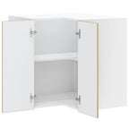 vidaXL Küchen-Eckhängeschrank Lucca Artisan-Eiche Holzwerkstoff