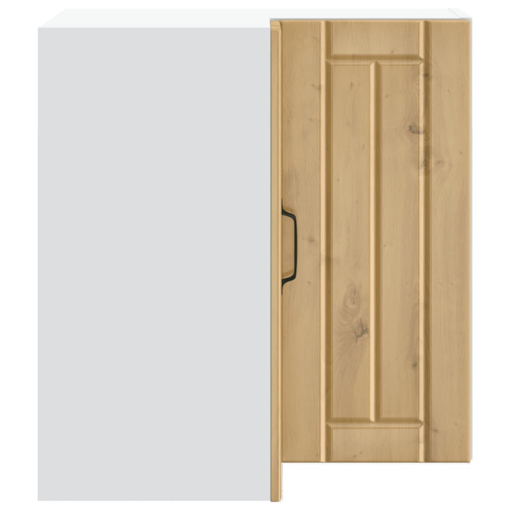 vidaXL Küchen-Eckhängeschrank Lucca Artisan-Eiche Holzwerkstoff