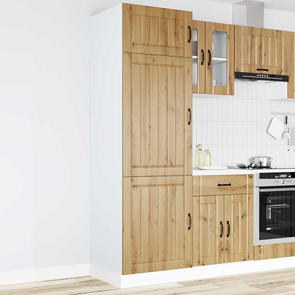 vidaXL Küchenschrank Lucca Artisan-Eiche Holzwerkstoff