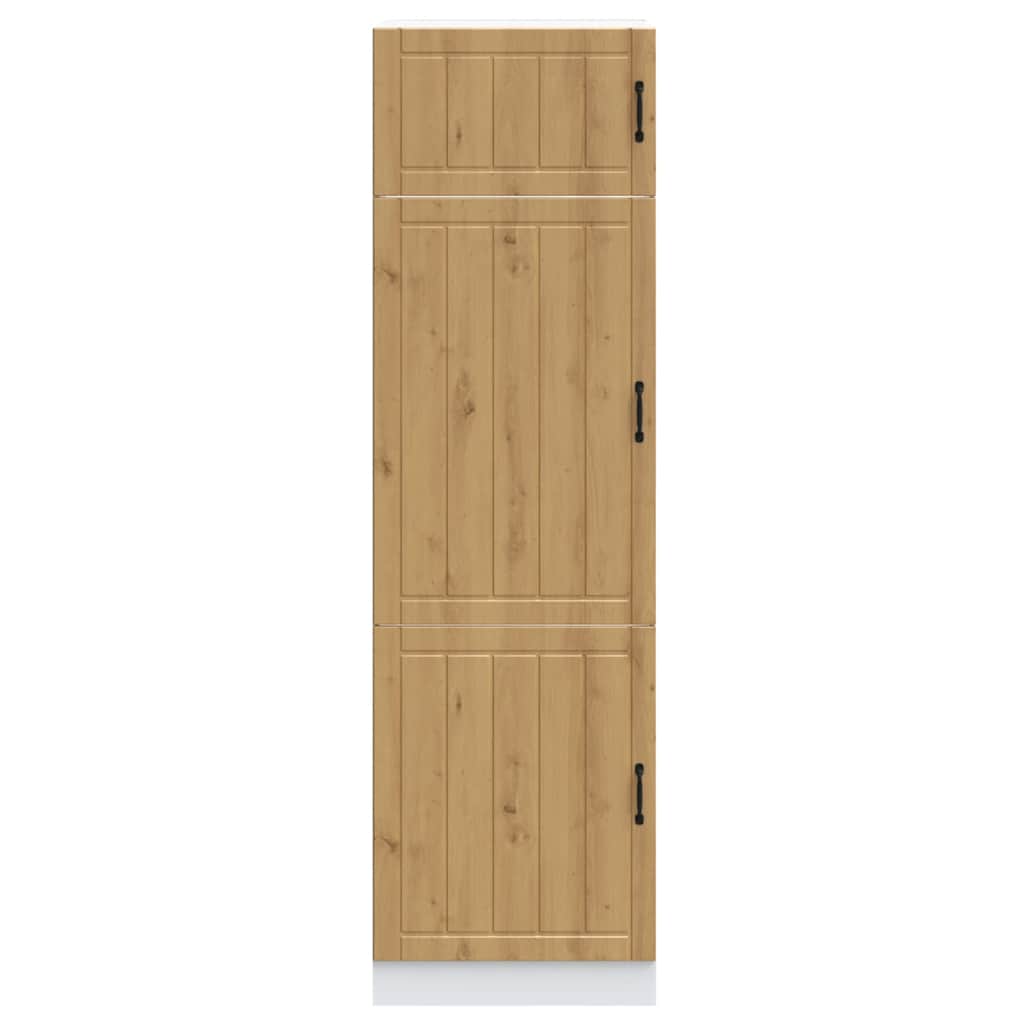 vidaXL Küchenschrank Lucca Artisan-Eiche Holzwerkstoff