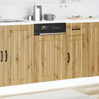 vidaXL Geschirrspülerblende Lucca Artisan-Eiche Holzwerkstoff