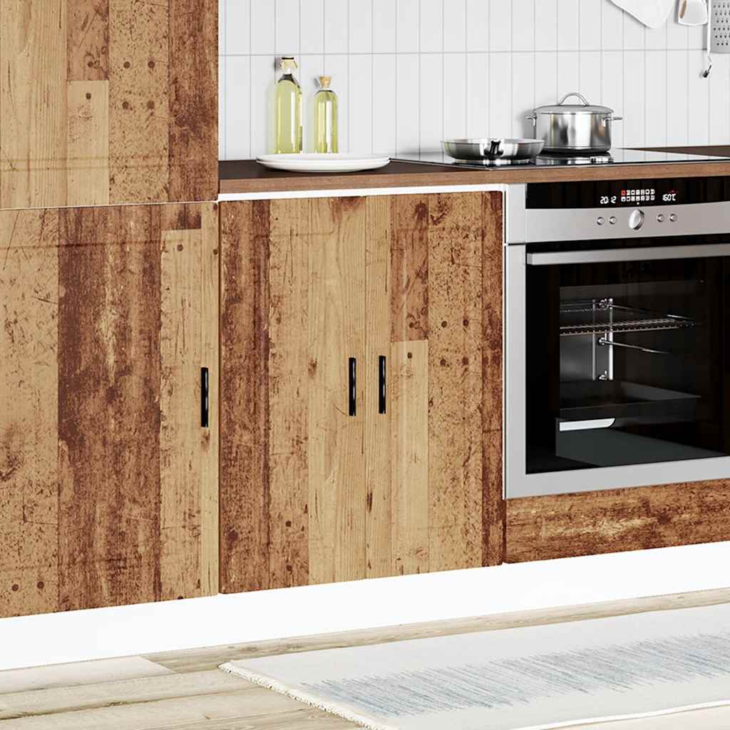 vidaXL Küchenunterschrank Porto Altholz-Optik Holzwerkstoff