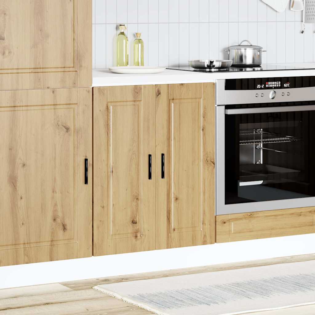 vidaXL Küchenunterschrank Porto Artisan-Eiche Holzwerkstoff